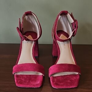 ANTONIO MELANI Red Suede Heels